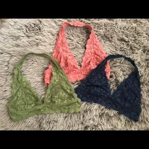 FreePeople Galloon Lace halter set